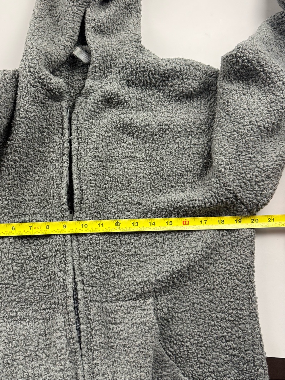 SKIMS Cozy Knit Hooded Lounge Jumpsuit Women Smoke Gray L/XL Cozycore - Picture 6 of 9
